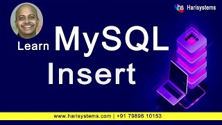 SQL Insert statement script | SQL dbms tutorial | Harisystems