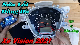 Vision 2021 Car Clock Has Broken Mileage Needle And Lost Gas Display, White Light Up | Vision Clo...