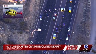 BCSO deputy injured in crash; Interstate 40 closed