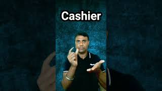 Cashier learn sign language #bank