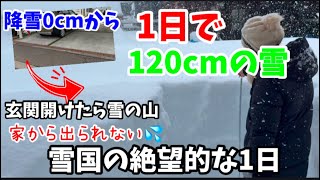 記録的大雪で家から出られない💦／絶望の1日／#大雪#北海道 #災害