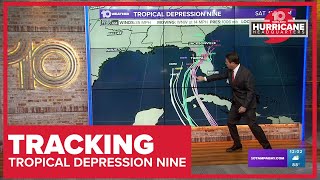 Tracking the Tropics: Tropical Depression 9 expected to strengthen, become tropical storm Friday