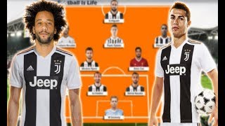 Juventus Potential Lineup 2018/2019 With Cristiano Ronaldo , Marcelo , Emre Can.
