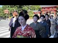 2024年9月23日 外国人観光客も驚く 祇園界隈を進む時代絵巻 【4k】安井金比羅宮【櫛祭り】