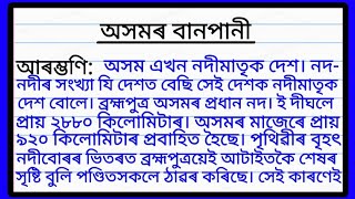 Flood in Assam Essay in Assamese | অসমৰ বানপানী | Flood in Assam | অসমৰ বানপানীৰ বিষয়ে সৰু ৰচনা