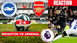 Brighton vs Arsenal 2-4 Live Stream Premier League EPL Football Match Gunners Commentary Highlights