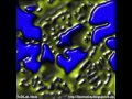 liquid blue blobs coupled fitzhugh nagumo gray scott reaction diffusion in redilab node