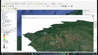 How to create 3D topographic map in Qgis