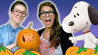 Ms. Booksy's Carves a Snoopy Pumpkin for Halloween w/ Crafty Carol | Cool School Arts + Crafts