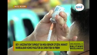 Balitang Bicolandia: DOH-5, hihigpitan ang kampanya sa pagbabakuna para sa mga senior citizen