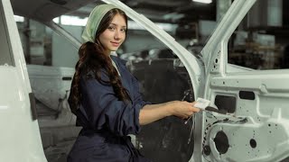 Trabant Production line in 1970 - Retro \u0026 History Car Factory [Documentary] - Assembly line