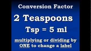 Conversion Video Teaspoons To Milliliters And Back Again