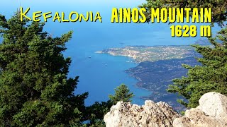 This is the view from the highest peak of Kefalonia - mount Ainos 1628m - Ainos Oros