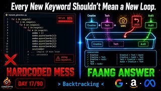 DSA Day 17/90: Stop Writing Nested Loops - Backtracking Fix | Concepts Fire