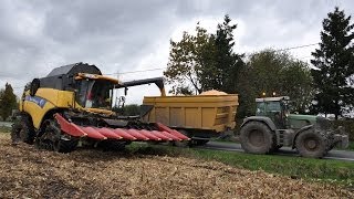 New Holland CX8090 - Loonbedrijf Neyt -  mais dorsen 2012 part two