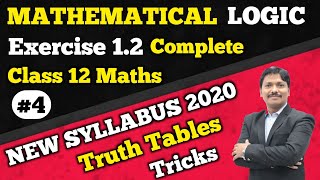 Mathematical Logic Part 4 Ex.1.2 How To Prepare Truth Tables | 12th New Syllabus 2020-21| Dinesh Sir