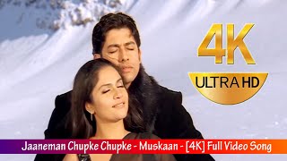Jaaneman Chupke Chupke 4K | Muskaan | Alka Yagnik, Udit Narayan | 90's Hits | SAGOR NANDI LYRICAL