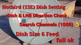 Hotbird 13e Satellite Settings | 13e Dish Setting 2020 | 6 Feet Dish Setting | Safdar Dish Tips