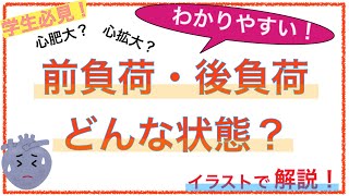 教科書をわかりやすく！「前負荷、後負荷ってどんな状態？〜心不全の基礎を解説！」