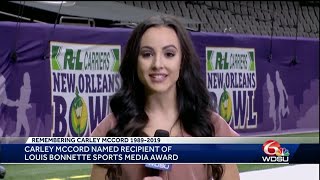 Southland Conference honors late WDSU sports reporter Carley McCord