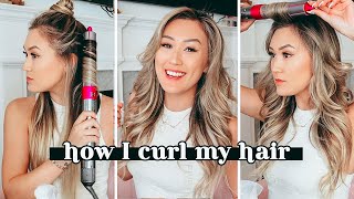 How I Curl My Hair (Dyson Airwrap Tutorial) | Vlogmas Day 12