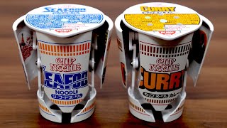 【番外編】変身！カップヌードルロボタイマーが誕生日を祝う。Cup Noodles Robot Timer. Happy Birthday ♪【ミニ動画】