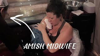 42 yr old RAW Natural Home Birth 7th Child! Amish Midwife (HOME BIRTH VLOG)