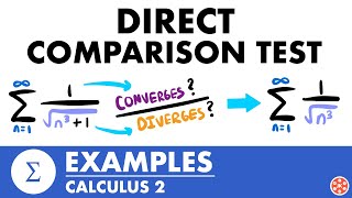 Direct Comparison Test Examples | Calculus 2 - JK Math