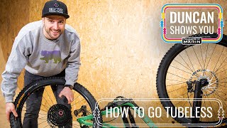 Duncan Shows You - How to convert your bike to tubeless tires