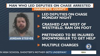 Man who led deputies on chase, crashed arrested in Marquette County