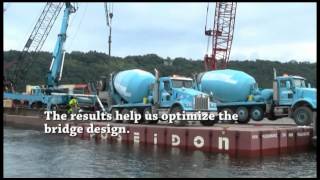 MnDOT | St. Croix Crossing: truck on the water (concrete edition)