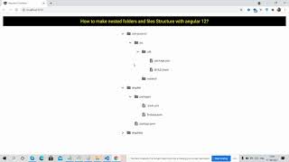 How to make nested folders and files Structure with angular 12 material?