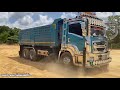 hino victor 500 u0026 isuzu fxz360 หน้า giga สีเอฟเฟค ภาคินทรายทอง