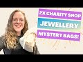 Let's See What's in these 2 Charity Shop Jewellery Bags! Unboxing Unsold Thrift Store Jewelry!