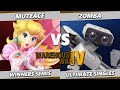 Warehouse War 4 TOP 8 - MuteAce (Peach) Vs. Zomba (ROB) Smash Ultimate - SSBU