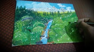 "Beauty of Vegetation" Painting with Acrylics for beginners | Sikhwal Arts