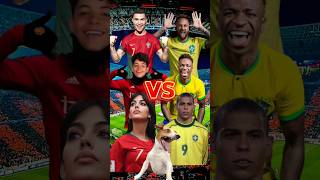 Ronaldo family vs Neymar Team 😈Portugal vs Brazil (Ronaldo Ronaldo Jr Georgina vs Neymar Vini Jr 9R)