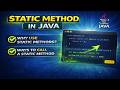 Java Static Method Explained in Hindi | Static Method Example for Beginners