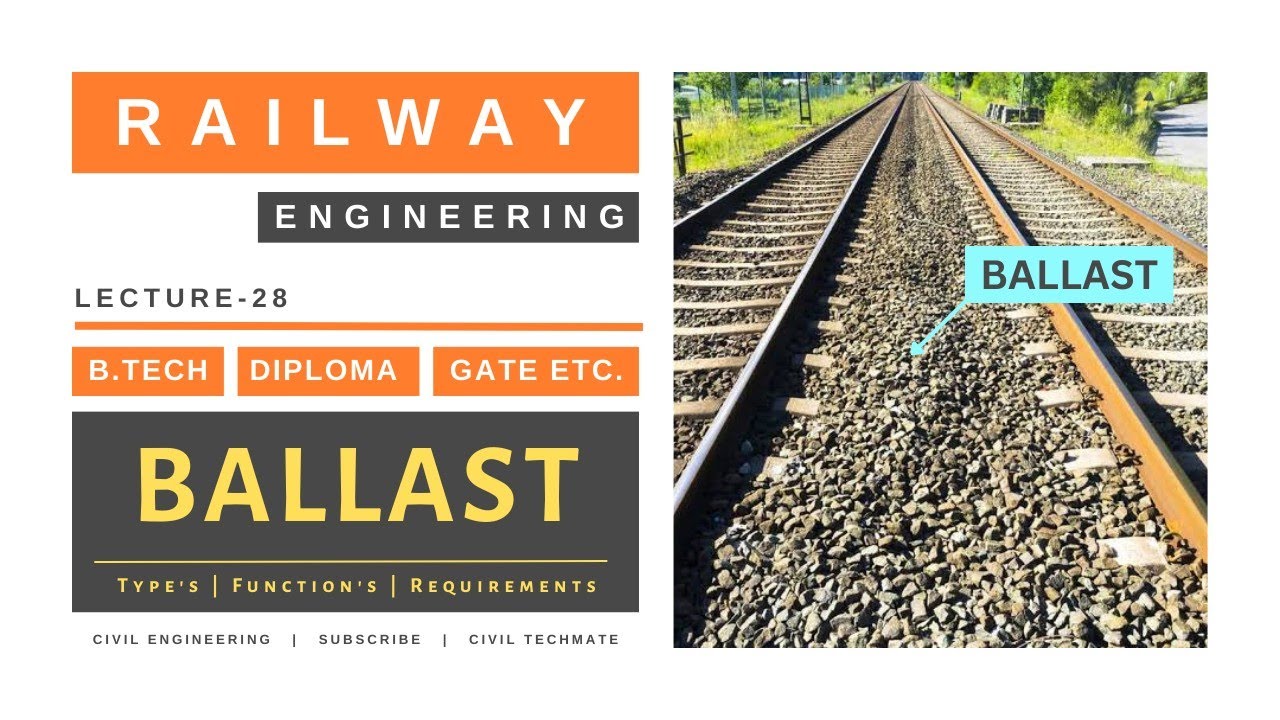 Ballast: Functions, Requirements, Types | Lecture - 28 | Railway ...