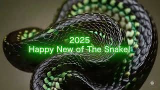 2025 Happy New of The Snake / 2025 蛇年あけましておめでとうございます！