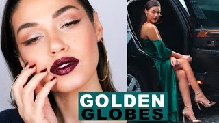 Red Carpet Makeup Tutorial GRWM | My Look for the Golden Globes | Eman