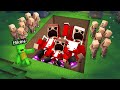 Mikey Family Found Scary Buried JJ Family in Minecraft (Maizen)