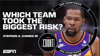 BIGGER RISK?! Stephen A.’s verdict on the Suns or Mavs with KD & Kyrie 👀 | NBA Countdown