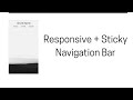 Sticky yet Responsive Navigation bar | Your Programmer