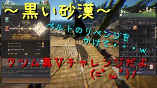 ~黒い砂漠~  　ベルトのリベンジをかけて・・・ｗ　クツム真Ⅴチャレンジだよ(=ﾟωﾟ)ﾉ　【みーchanねる/game】