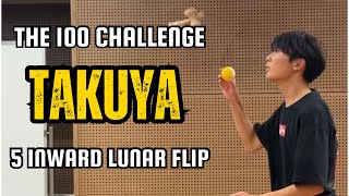 Takuya Igarashi // The 100 Challenge // Quint Inward Lunar Flips