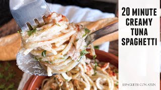 CREAMY Tuna Spaghetti | Quick & Delicious 20 Minute Recipe