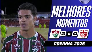 SHOW DAS JÓIAS DO FLU | Fluminense 3 x 0 CRB | Melhores Momentos (COMPLETO) | Copinha 2025