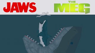 Jaws vs Megalodon [The Meg] - Which is best ?