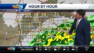 Iowa weather: Clouds move in bringing rain to southern Iowa